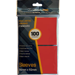 Sleeves - Ultimate Pro - Standard (66x92mm) - 100u - Vermelha