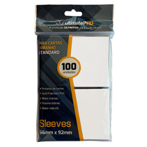 Sleeves - Ultimate Pro - Standard (66x92mm) - 100u - Branca