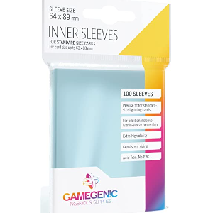 Sleeves - Gamegenic - Standard (64x89mm) - 100u - Transparente