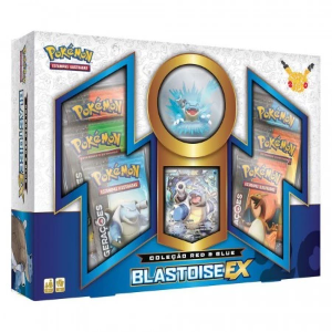 Pokemon Box Coleção com Miniatura Blastoise EX