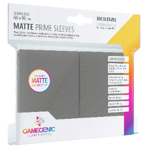 Gamegenic: Matte Prime Sleeves (Cinza Escuro)