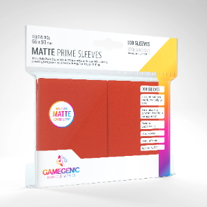 Gamegenic Matte Prime Sleeves Vermelho (STANDARD)