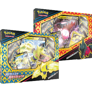 Pokémon Kit 2 Box Regieleki V e Regidrago V - Realeza Absoluta COPAG