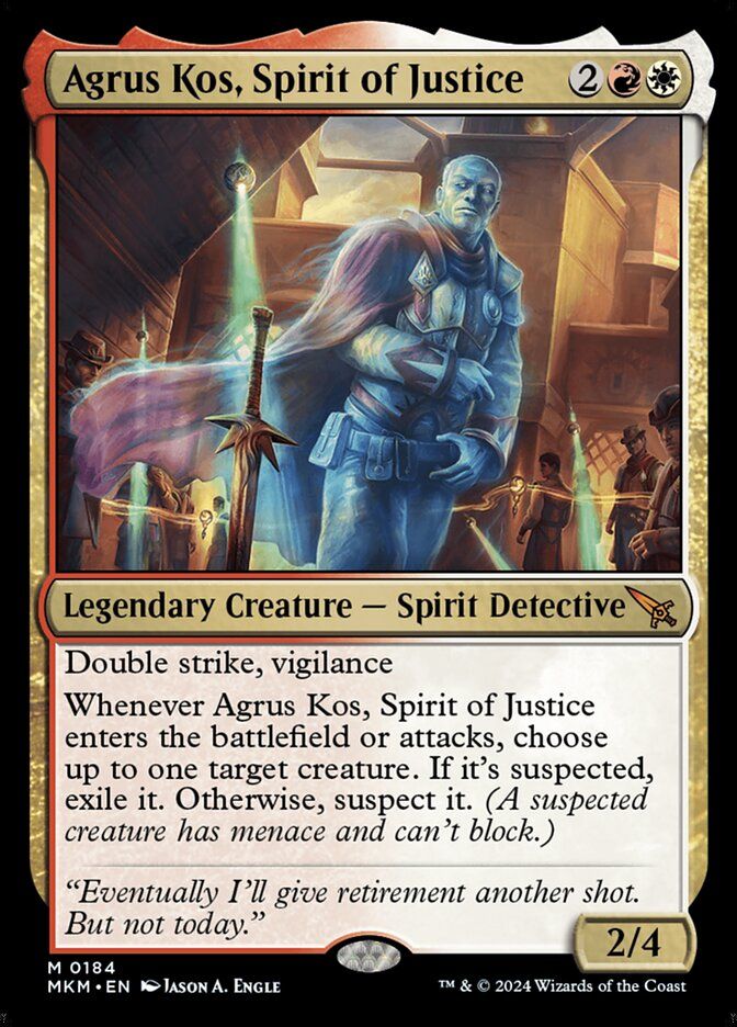 Agrus Kos, Espírito da Justiça