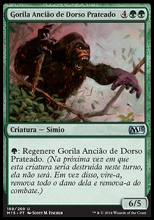 Gorila Ancião de Dorso Prateado