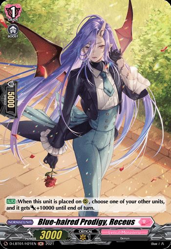 Blue-haired Prodigy, Receus