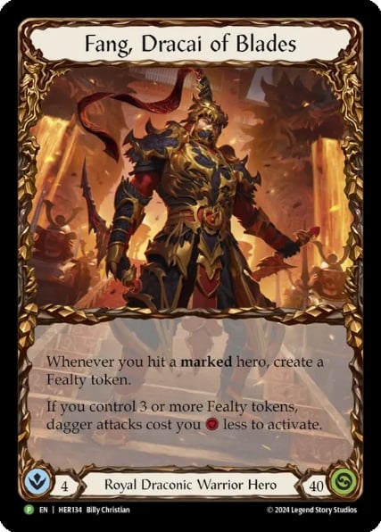 Fang, Dracai of Blades - HER134 | Flesh & Blood | MYP Cards