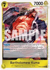 KUMAページ Bartholomew Kuma (EB04-054) | One Piece | MYP Cards