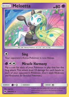 Pokemon TCG: Meloetta Reverse Holo : r/TCG