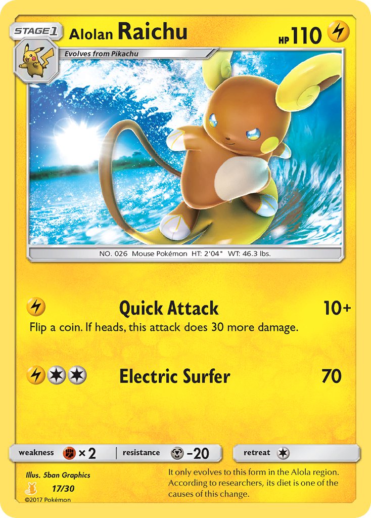 Pokémon Pikachu Raichu Raichu De Alola Com Lote 100 Cartas