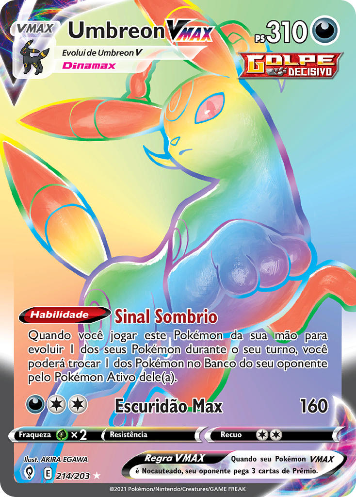 Umbreon VMAX 214 203 Pok mon MYP Cards