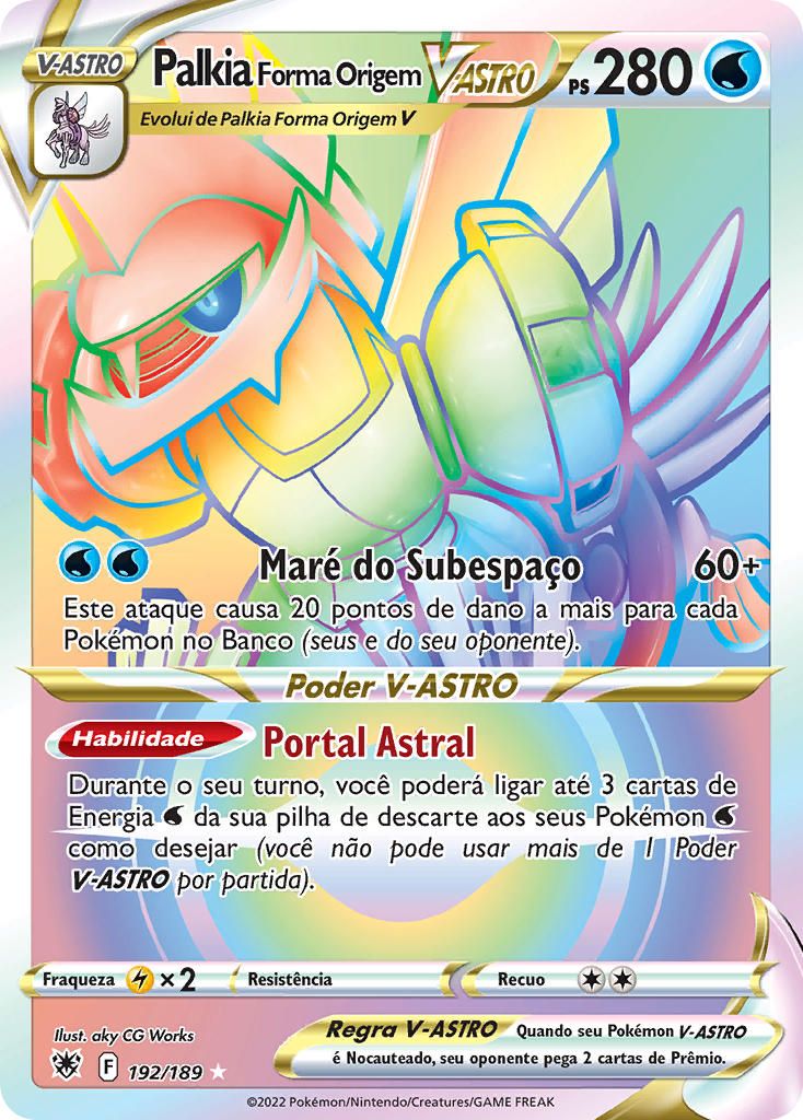 Carta Pokemon Giratina V Astro Rainbow