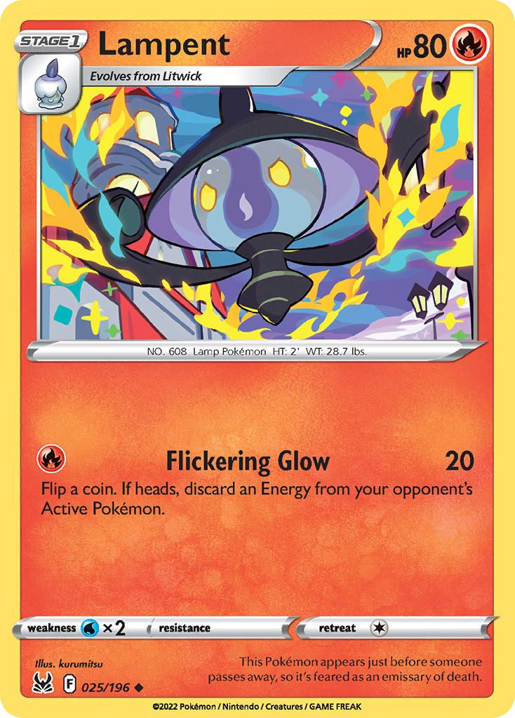 Lampent 025 196 Pok mon MYP Cards