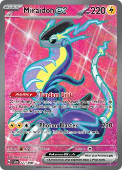 Carta Pokémon , Miraidon Ex Dourado , 253/198 , Carta em Português, Jogo  de Tabuleiro Carta Pokémon Nunca Usado 87632119