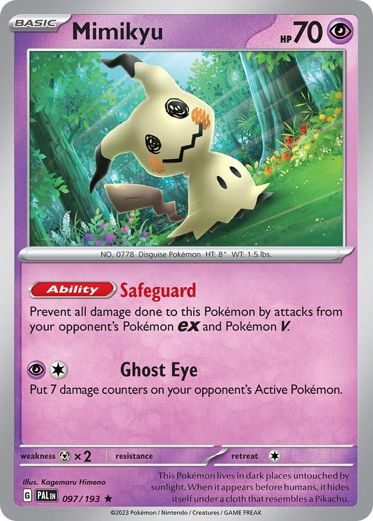 Mimikyu Pokémon MYP Cards