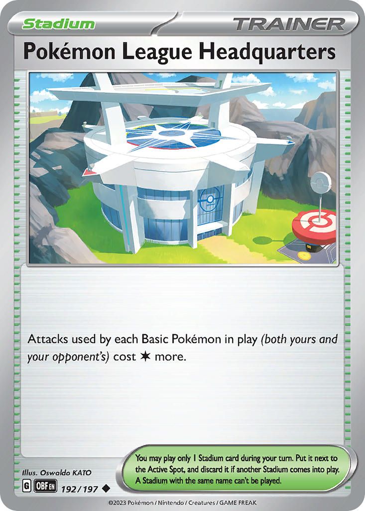 Sede da Liga Pokémon, Pokémon