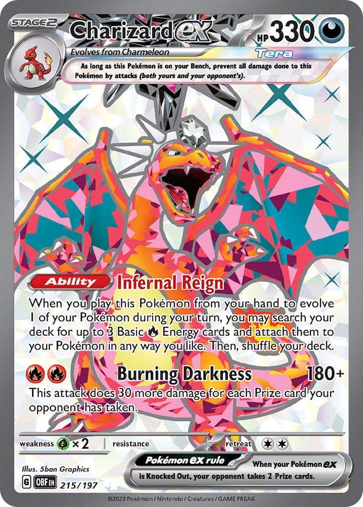 Charizard ex Pokémon MYP Cards