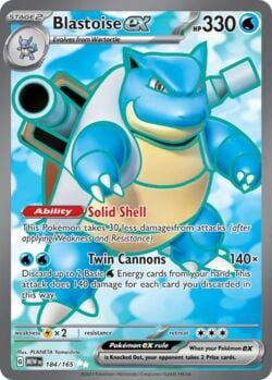 Blastoise ex (202/165) | Pokémon | MYP Cards