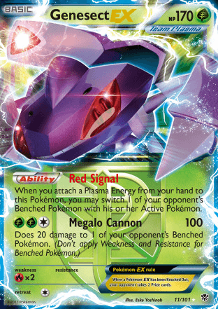 Carta Pokémon Genesect Ex, Jogo de Tabuleiro Pokémon Usado 65474481
