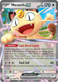Meowth ex - 062/088 (062/088) | Pokémon | MYP Cards