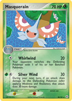 Masquerain (carta rara) - Pokémon TCG Cards (original em português)