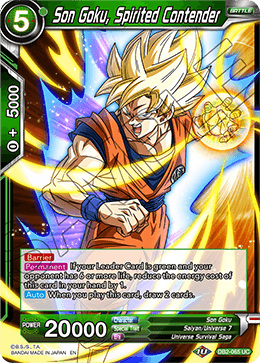 Son Goku, Spirited Contender
