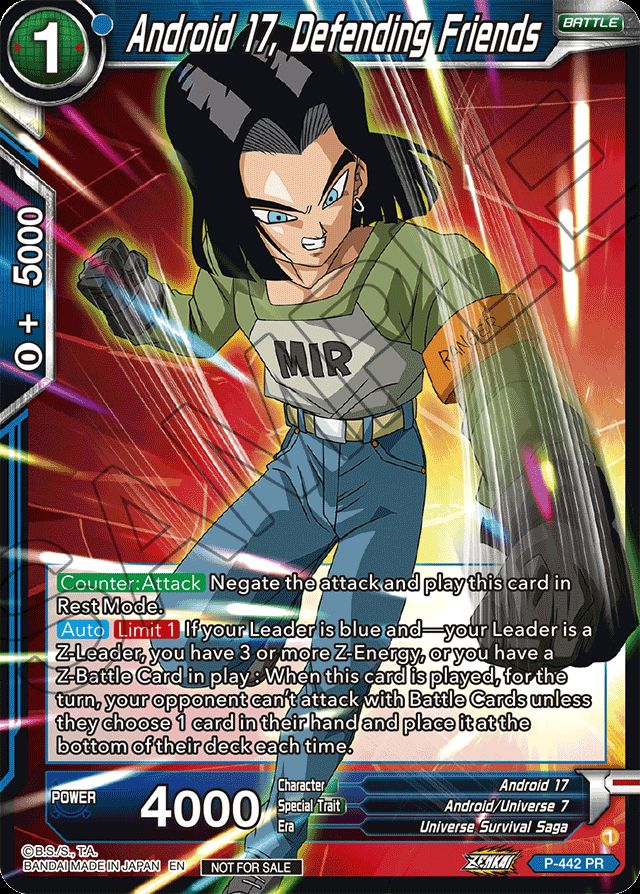 Android 17, Defending Friends