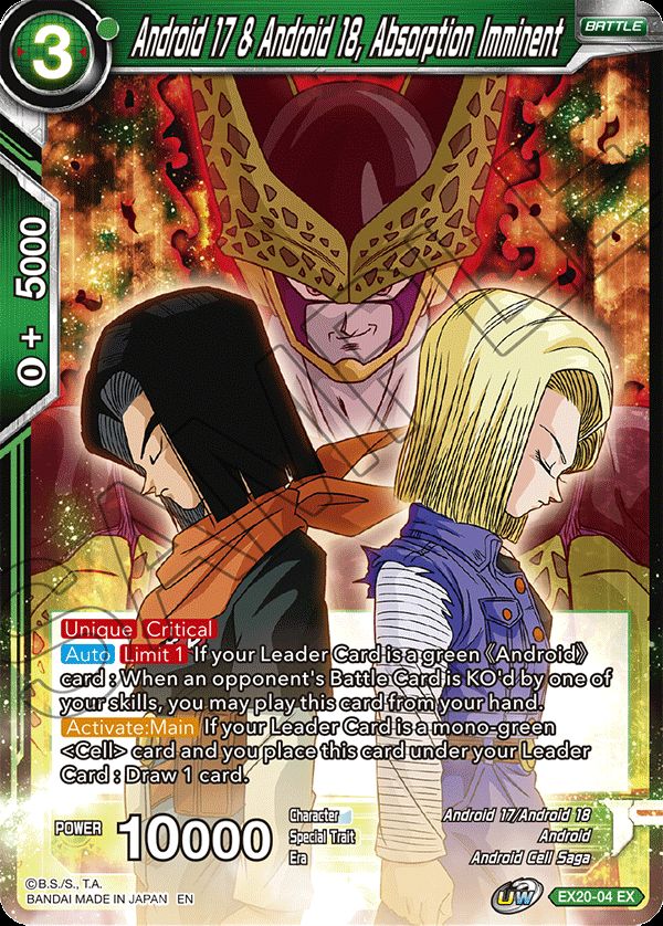 Android 17 & Android 18, Absorption Imminent