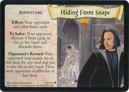 Hiding From Snape