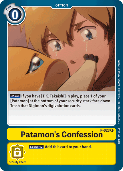 Patamon's Confession