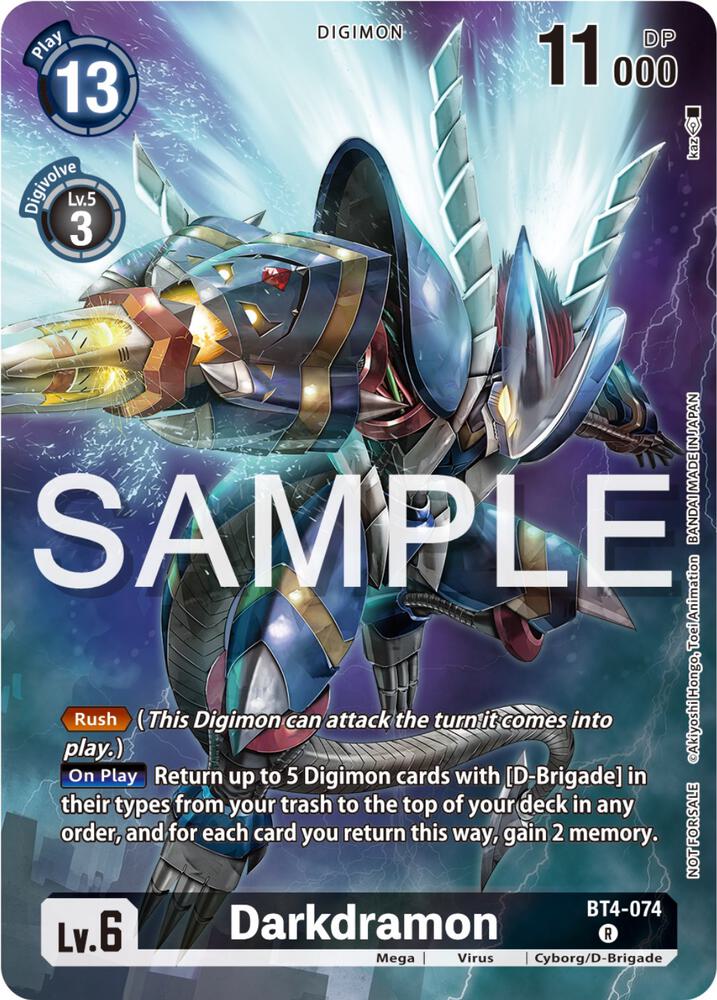 Darkdramon Digimon MYP Cards