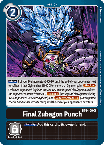 Final Zubagon Punch