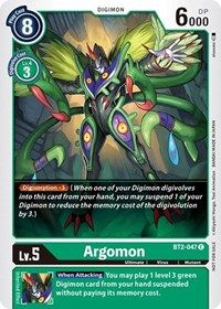 Argomon - BT2-047 (Official Tournament Pack Vol.2)